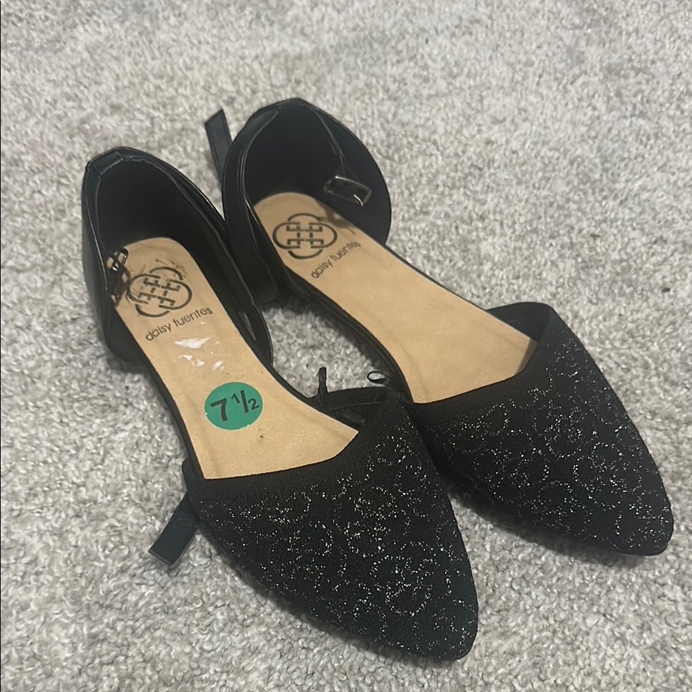 Baby Phat Black Flats Elegant Velvet Loafers